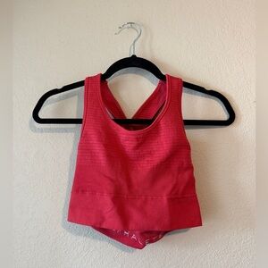 Alphalete Vault Open Back Bra Red